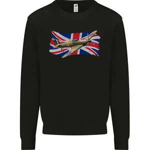 Halconero Huracán con El Union Jack Niños Jersey Sudadera - Imagen 1 de 35