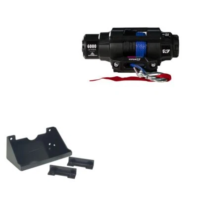 Viper 6000lbs V3 Winch Blue Rope With Mount For Kawasaki Mule PROFXR 2018-2020 - Image 1 of 3