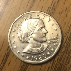 1980 Susan B Anthony Dollar 3 ERRORS! - Picture 1 of 4