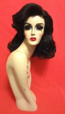 40-е 50-е MRS MAISEL ПАРИК! Кружевной спереди вырезка перетащить королева костюм коричневый все цвета - Изображение 1 из 4