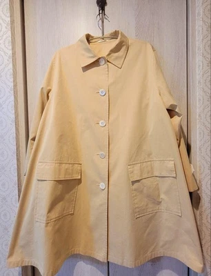 Gabardina para mujer talla M Burberrys muy buena condición vintage línea A amarillo crema No. 9 L Foto 1 de 4