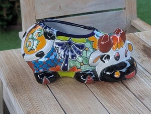 Maceta de vaca Talavera Pottery | Utiliza maceta de cerámica para vaca para exterior o interior - Imagen 1 de 8