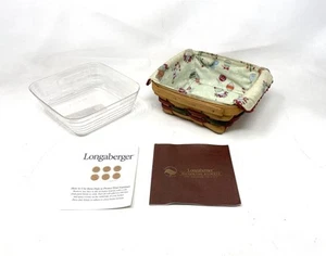 Longaberger 2008 Holiday Helper Basket with Liner , Protector and Pads - Picture 1 of 7