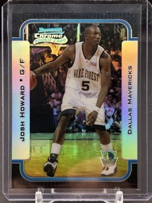 2003-04 BOWMAN CHROME JOSH HOWARD ROOKIE REFRACTOR /300 #111 MAVERICKS - Image 1 of 2