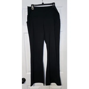 Fabletics Oasis tasche a vita alta kick flare nero taglia 1X nuovo con etichetta - Foto 1 di 6