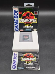 Jurassic Park Part 2: Il Caos Continua Nintendo Game Boy con scatola manuale - Foto 1 di 14