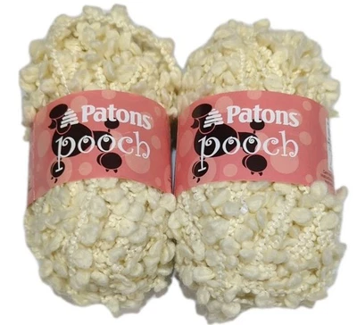 Hilo de color polar súper voluminoso Patons Pooch 2 madejas 65008 ganchillo  Foto 1 de 4