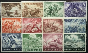 1943 Deutsches Reich, Serie Heldengedenktag I, postfrisch, MiNr. 831/42, ME 22,- - Bild 1 von 2