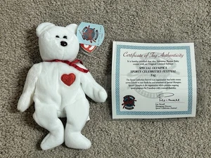 Ty Beanie Babies 1998 Special Olympics Valentino RARE NWT - Picture 1 of 24