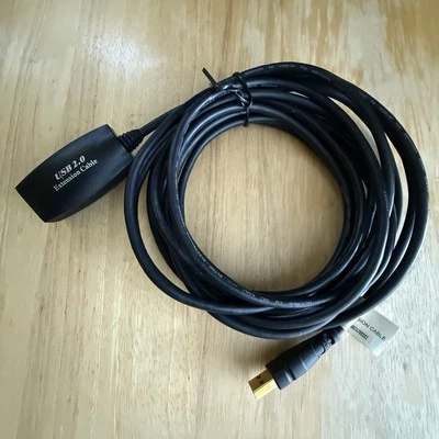 16ft USB 2.0 Type-A Male/Female Active (Powered) Extension Cable, E200534 Hi-sp - Image 1 of 4