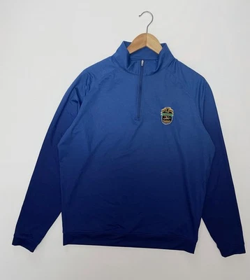 Peter Millar Men’s 1/4 Zip Pullover Ombre Crail Golfing Society Size M - Image 1 of 4