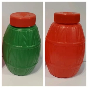 Salero Mexicano de Barril Taquerias Juego con 2 mexikanische Salzstreuer grün rot - Bild 1 von 1