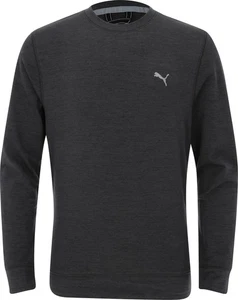 Puma Boy's Cloudspun Puma Black Heather Sweater Junior S - Picture 1 of 5