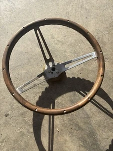 Vintage wooden steering Wheel 15” Diameter - Picture 1 of 4