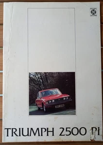 Triumph 2500 PI 1974 - UK Sales Brochure T1069 - Own Collection - Cover Damage - Picture 1 of 3