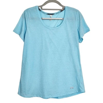 Camiseta deportiva Under Armour RUN HeatGear ajustada para mujer XL azul claro ligera Foto 1 de 4