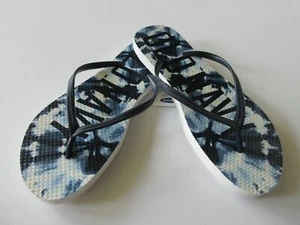 Infradito Old Navy blu multi tie dye lettera nera abbigliamento spiaggia varie taglie nuovo con etichette - Foto 1 di 4
