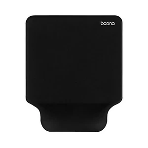 Large Ergonomic Black Mouse Mice Pad Mat with Wrist Rest Support Computer PC Mac - Picture 1 of 12