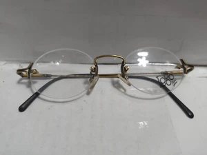 Logo Paris 2403 C-01 Ant-GLd 44-21 135 Eyewear Optical Frames Made in France New - Picture 1 of 8
