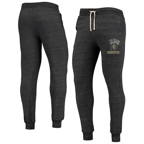 Men's Alternative Apparel Black Colorado Buffaloes Dodgeball Tri-Blend Pants Cover