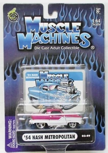 2003 MUSCLE MACHINES ’54 NASH METROPOLITAN PINK COMBINED SHIPPING - Picture 1 of 1