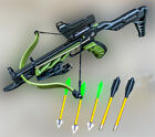 80lbs Self Cocking Powerful Hunting Crossbow 225+ FPS Metal Arrows Grip Pistol 