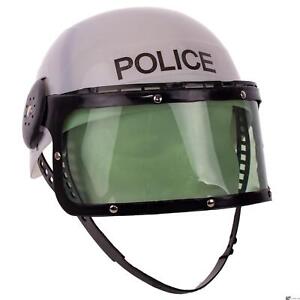 Childrens Classic Police Hat Halloween Costume Helmet, White Black, One-Size