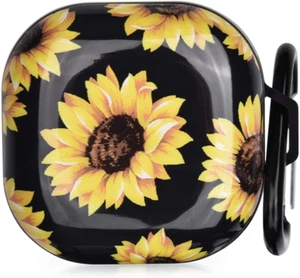 Galaxy Buds 2/Buds Live/Buds Pro Case with Cute Flower Pattern and Keychain Acce - Photo 1 sur 1