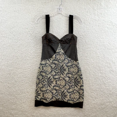 Mini Vestido Y2K Vintage Custo Barcelona 0 XS Pequeño Gris Mezcla Seda Lentejuelas Español Foto 1 de 4