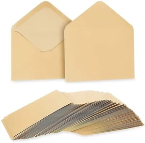 Juvale A6 Kraft Invitation Envelopes for 4x6 Cards (100 Count) Beige - Picture 1 of 4