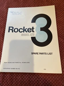 NOS OEM BSA A75 Rocket 3 Spares Parts List 1B46 00-5710 - (NICEST ON EBAY) - Picture 1 of 8