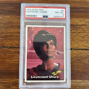 1976 Topps Star Trek No 6 Lieutenant Uhura PSA 8 - Picture 1 of 3