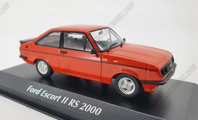 Maxichamps Minichamps 1:43 SCALE 1975 Ford Escort Mk2 RS2000 in Red - Image 1 of 4