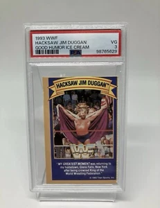 1993 WWF HACKSAW JIM DUGGAN GOOD HUMOR ICE CREAM PSA 3 - Picture 1 of 2