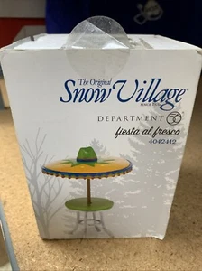 DEPT 56 FIESTA AL FRESCO 4042412 SNOW VILLAGE CHRISTMAS Free Shipping Pictured - Picture 1 of 4