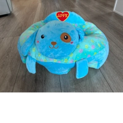 Silla de bebé sofá asiento soporte sentarse jugar aprender plus azul cachorro perro Foto 1 de 4