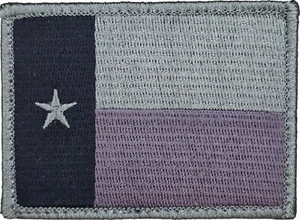 BANDERA DE TEXAS ESTRELLA SOLITARIA TX ESTADO ACU OSCURO TÁCTICO EJÉRCITO GANCHO MORAL PARCHE - Imagen 1 de 2