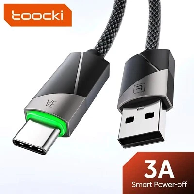 Toocki USB A USB C Charging Cable Super Fast Braided Lead Phone Charger With Led - Image 1 of 4
