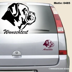Cane Corso Autoaufkleber 15cm Hund mit Wunschtext Name Aufkleber Hundeaufkleber - Bild 1 von 5
