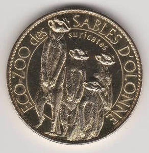 2010 MÜNZE MEDAILLE SOUVENIR A-B -- 85 100 ECO-ZOO DES SABLES ERDNÜSSE ERDNÜSSE - Bild 1 von 2