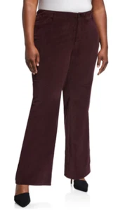 Lafayette 148 NY Mercer Corduroy Flared Leg Pants VIno NWT $388 - Picture 1 of 4