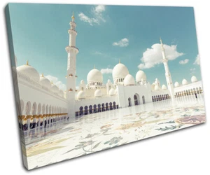 Islam Temple Muslim Architecture SINGLE CANVAS WALL ART Picture Print - Picture 1 of 1