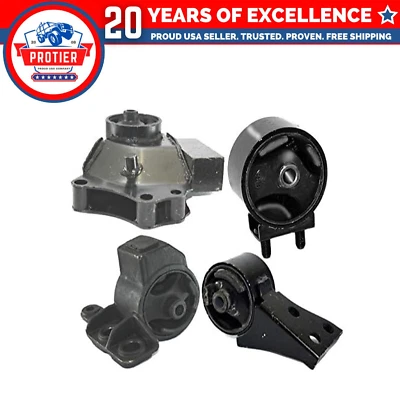 Compatível com 2000-2004 Kia Spectra 1.8L MANUAL Trans Motor & Trans Mount Set 4PÇS: - Imagem 1 de 2