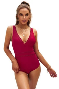Traje de baño monokini, talla 8-10 M, rojo, talla 8-10 M, rojo - Imagen 1 de 7