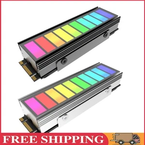 5V 3Pin ARGB Sync M.2 NVME SSD Heatsink 2280 Solid State Drive Cooler Radiator - Afbeelding 1 van 13