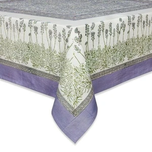 Couleur Nature Lavender Purple Tablecloth Rectangular, 71 x 106 - Picture 1 of 2