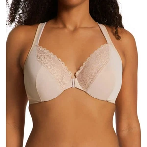 Playtex Secrets No Poke Dreamwire Front Close Bra Blush US4423 - Picture 1 of 7