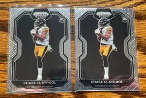 2020 Chronicles Prizm Black CHASE CLAYPOOL Pittsburgh Steelers ROOKIE #PB-13 x2 - Picture 1 of 2
