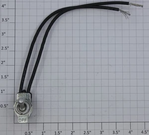 ACME 0827-06 SPST Ein/Aus Kippschalter mit Leitungen 6A @ 125VAC - Bild 1 von 2