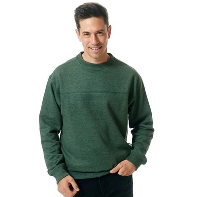 North Hudson Outfitters Sueded Fleece Crewneck Sweatshirt Green Men's XL — 第 1/4 张图片